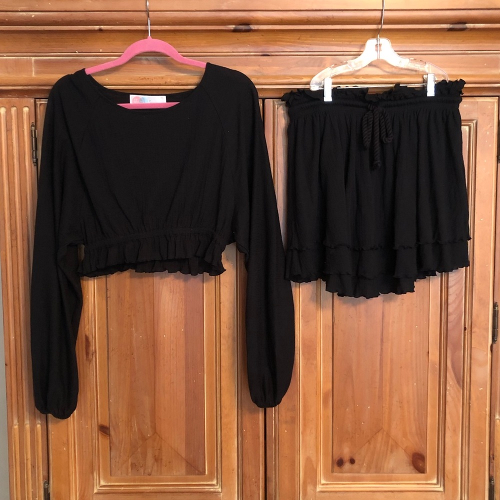 Free People Black Two-Piece Skirt Set - Picture 5 of 11